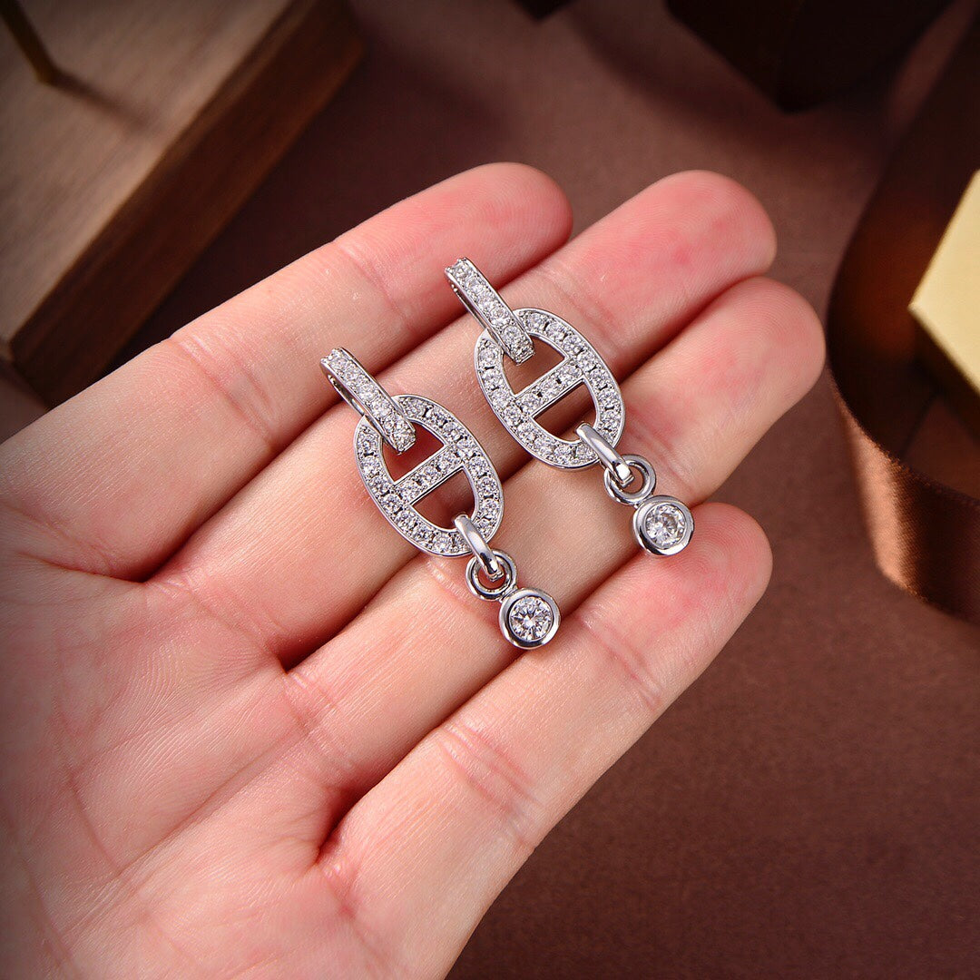 [Elowen Schmuck]HM CHAINE DIAMANTOHRRINGE