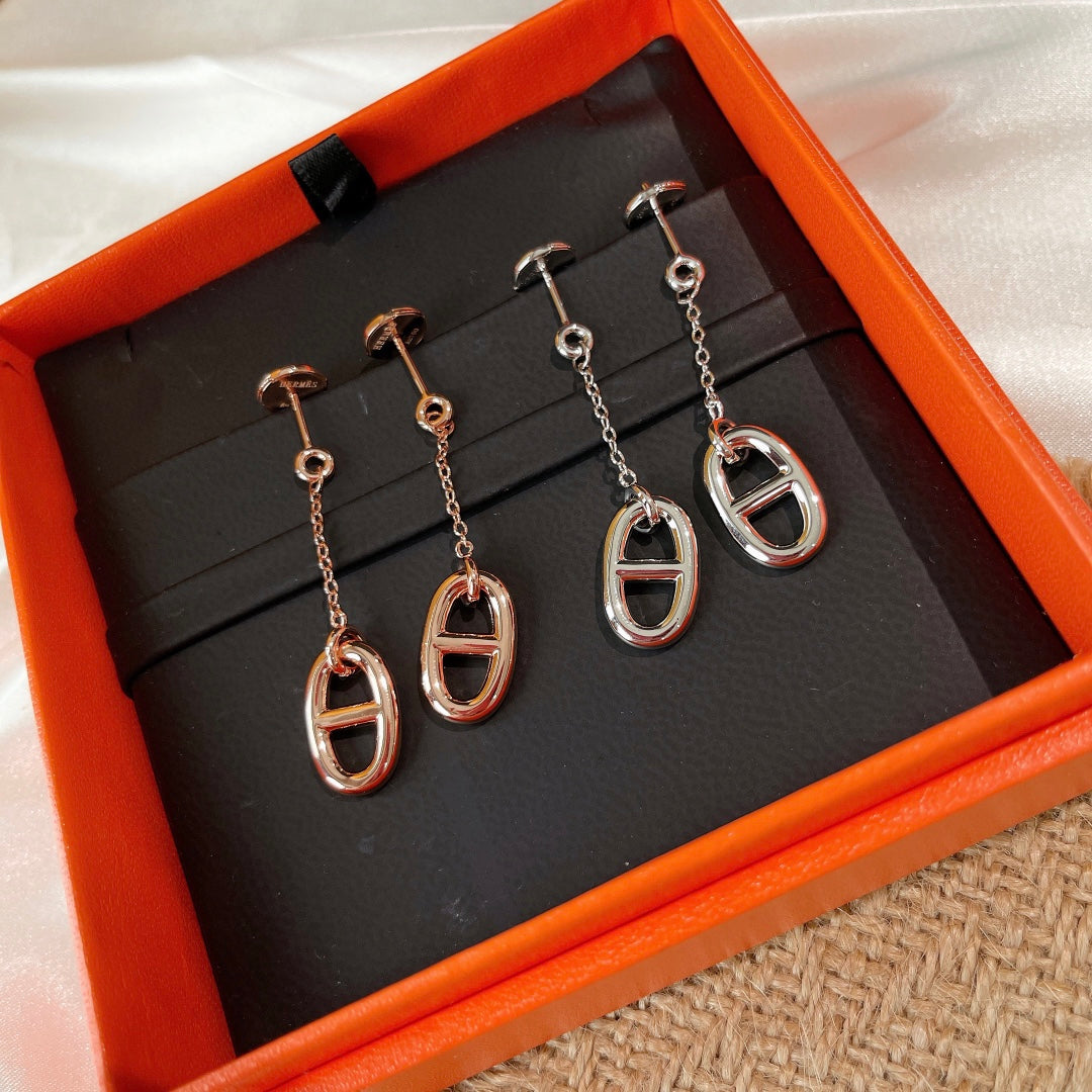 [Elowen jewelsry ]タッセルチェーンピアス