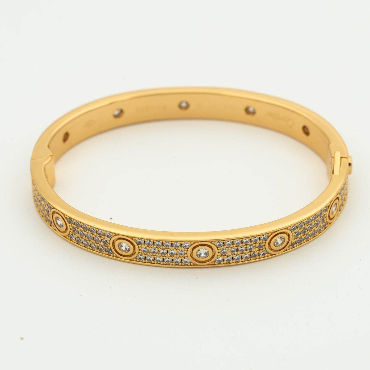 [Elowen jewelsry ]LOVE BRACELET 6.1MM DIAMOND-PAVED 10 BIG DIAMONDS