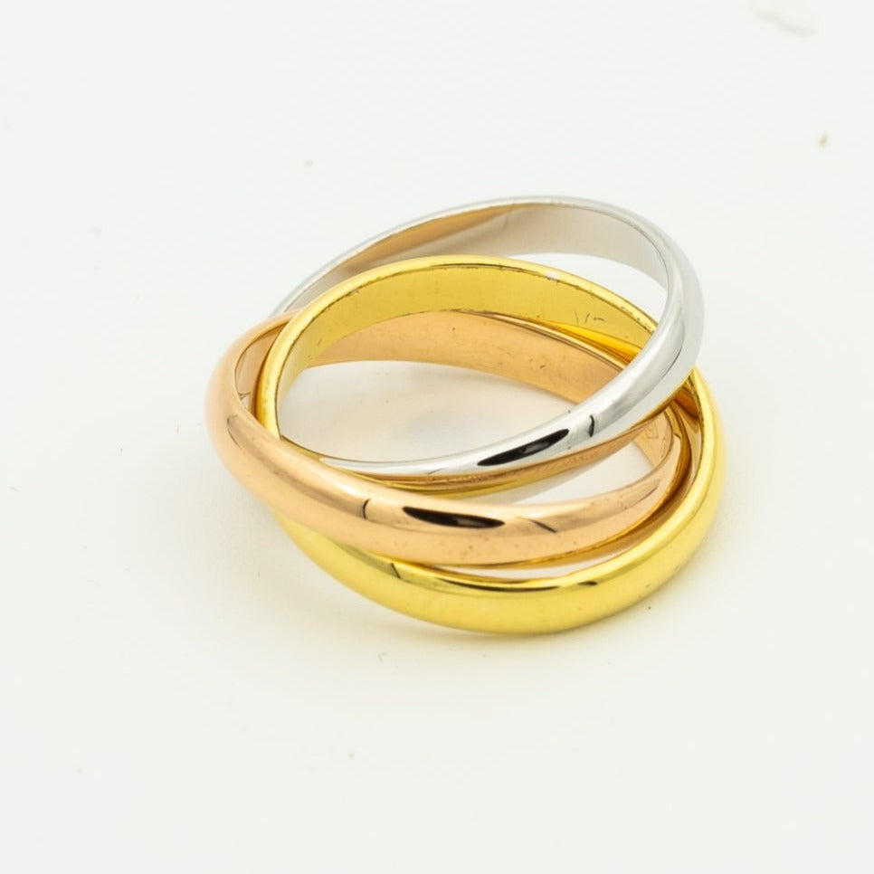 [Elowen jewelsry ]TRINITY RING GOLD PINK GOLD SILVER