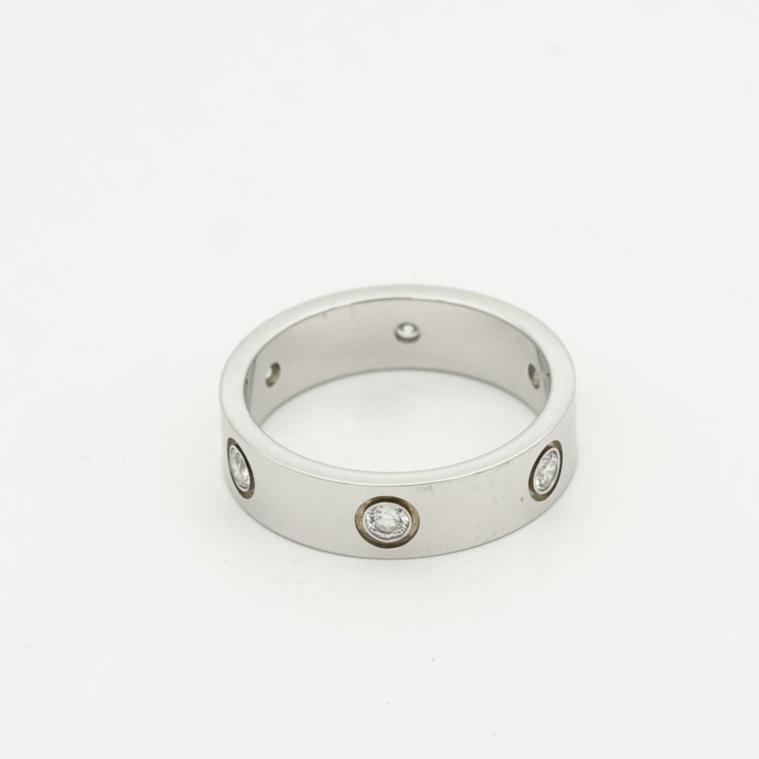 [Elowen jewelsry ]LOVE RING 5.5MM 6 DIAMONDS SILVER