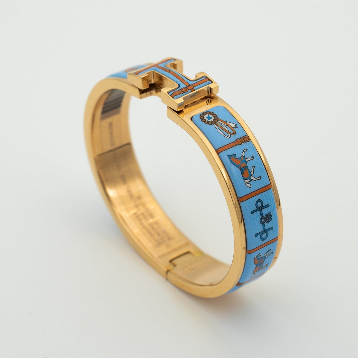 [Elowen jewelsry ]H ARMBAND ROSÉGOLD BLAUE KERAMIK