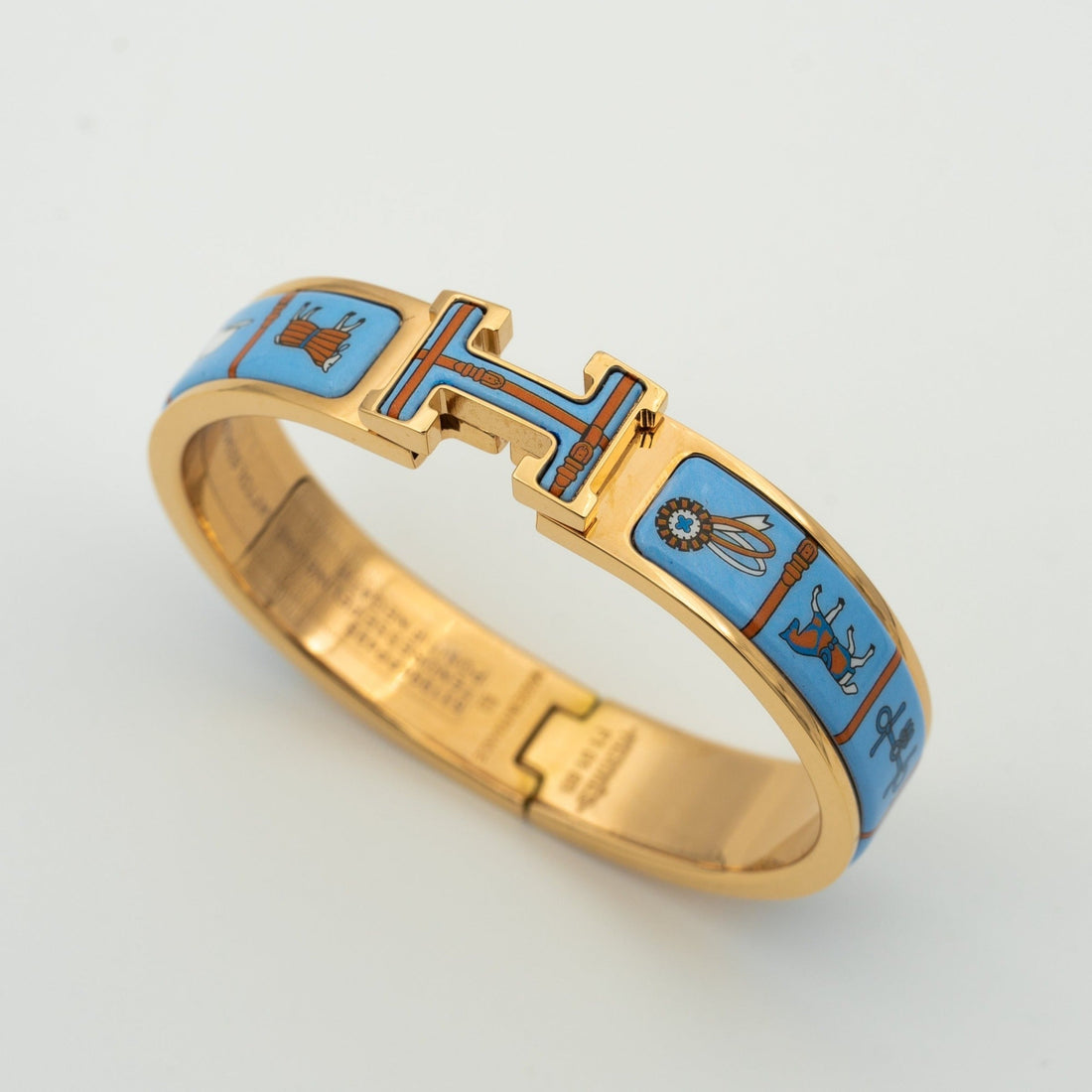 [Elowen jewelsry ]H ARMBAND ROSÉGOLD BLAUE KERAMIK