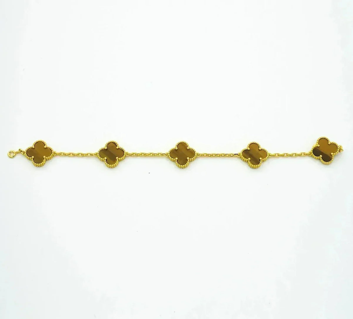 [Elowen jewelsry ] CLOVER 5 MOTIFS TIGER EYE BRACELET COLLECTION