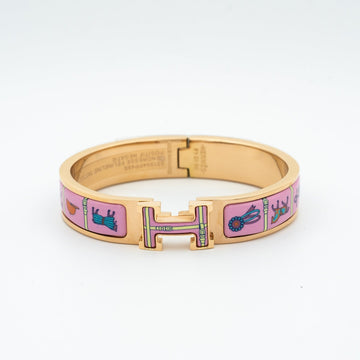 [Elowen jewelsry ]H PINK GOLD BRACELET PINK CERAMIC