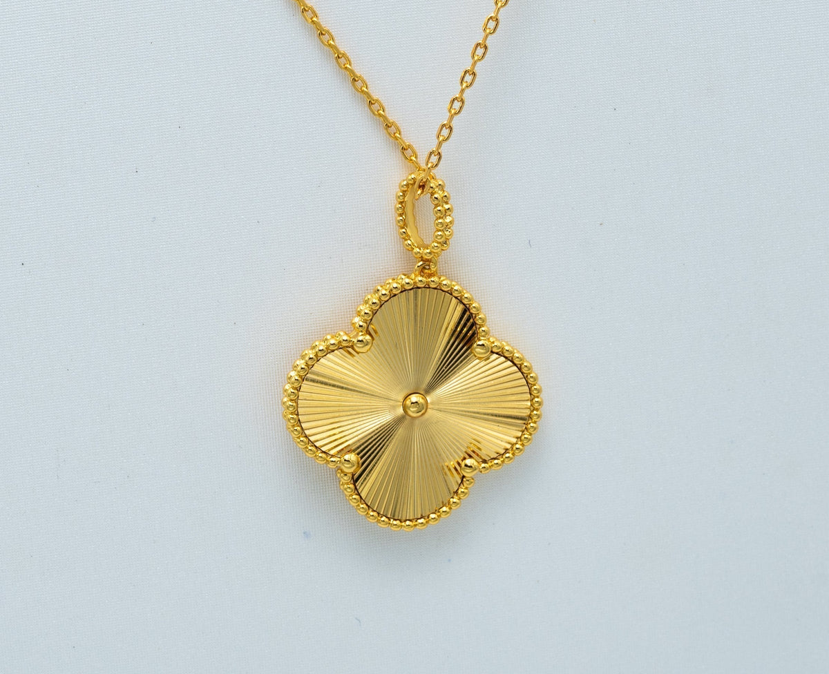 [Elowen jewelsry ]CLOVER 25MM PEDANT NECKLACE GOLD