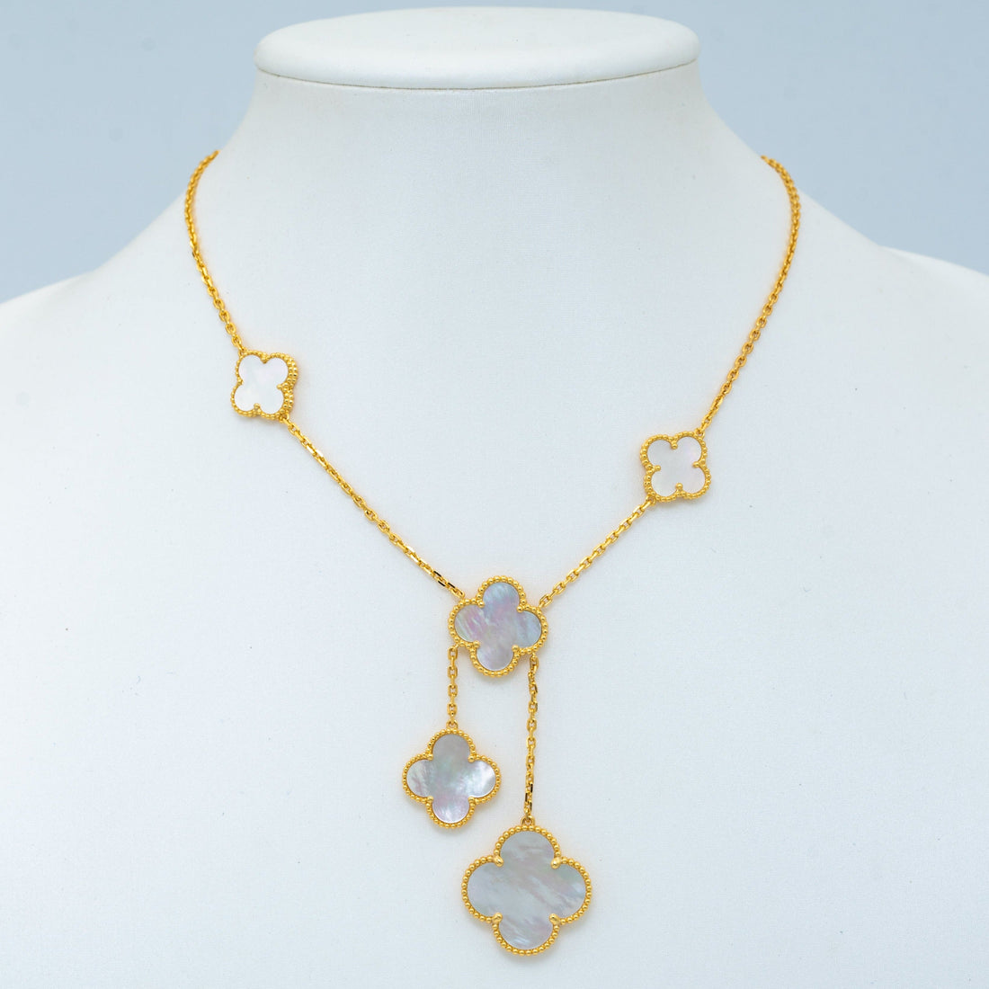 [Elowen jewelsry ]CLOVER MOTHER OF PEARL NECKLACE 6 MOTIF