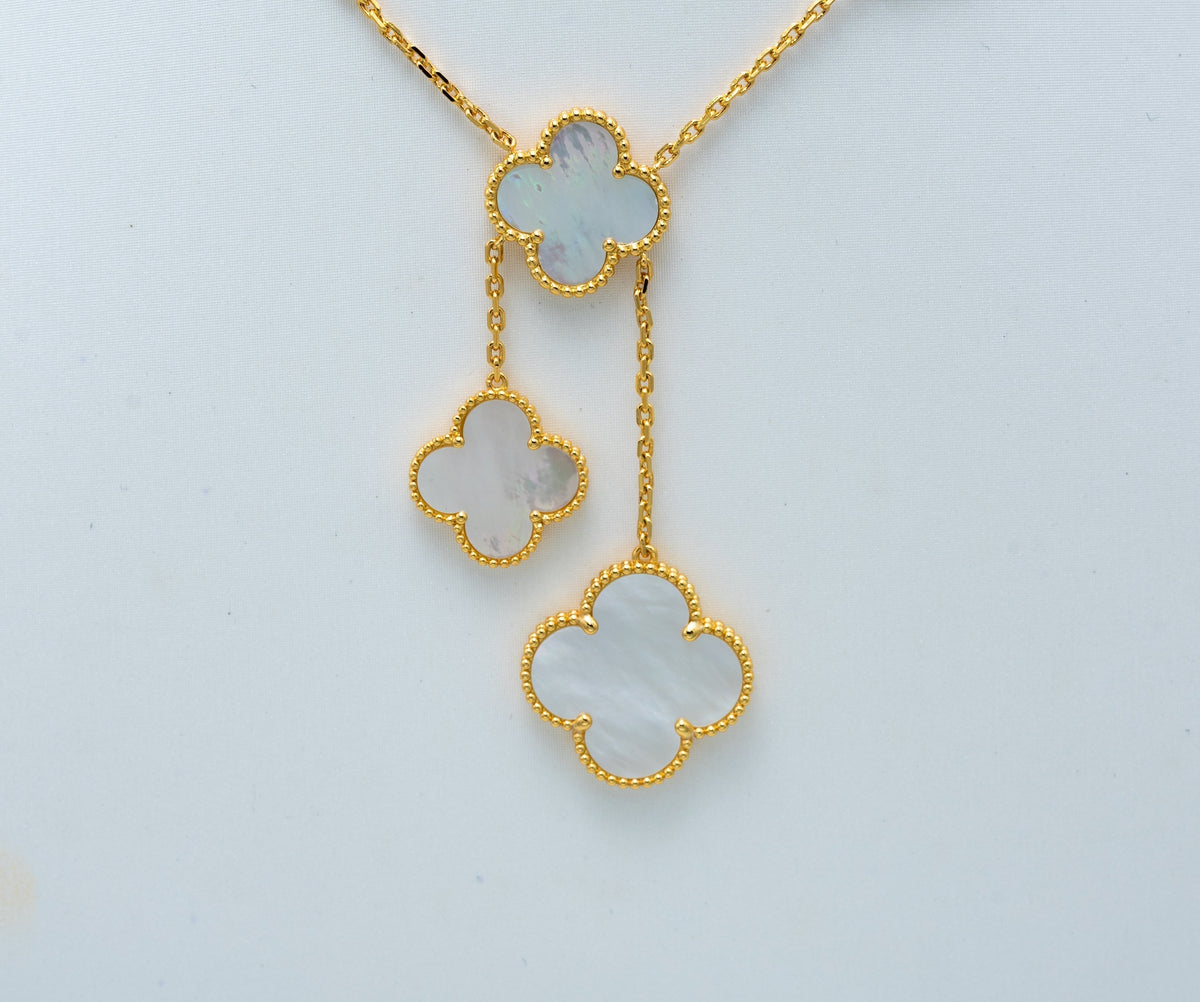 {
  "Elowen jewelsry": "Elowen ジュエリー",
  "CLOVER MOTHER OF PEARL NECKLACE 6 MOTIF": "クローバー マザーオブパール ネックレス 6モチーフ"
}