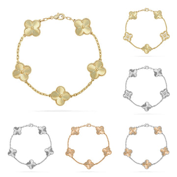 [Elowen jewelsry ] クローバー 5モチーフ レーザーブレスレット コレクション