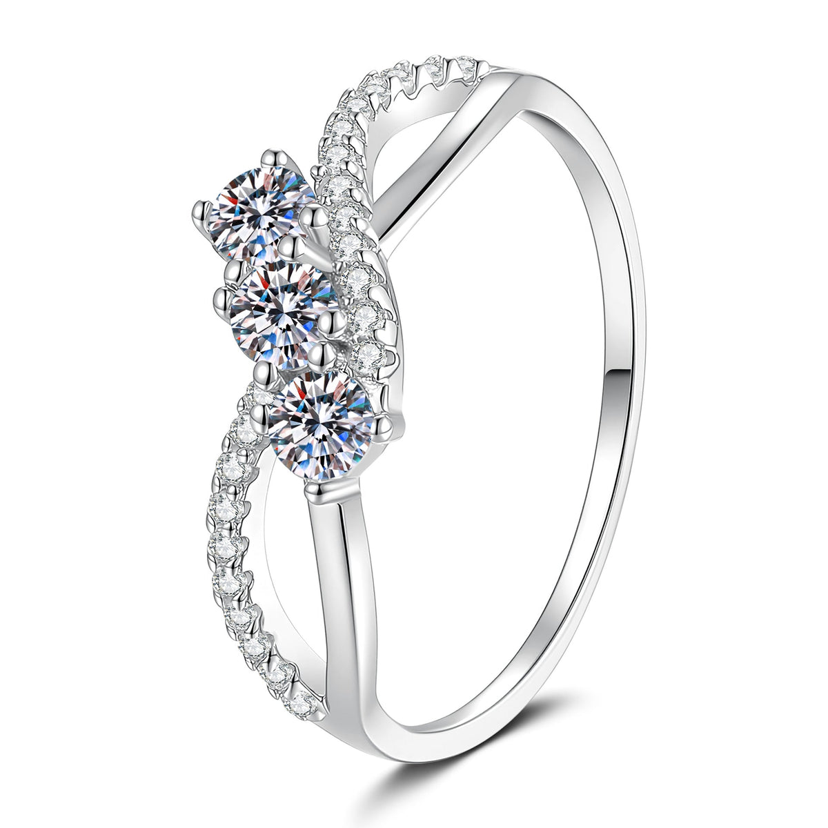 [Elowen]INTERTWINING LOVE MOISSANITE RING