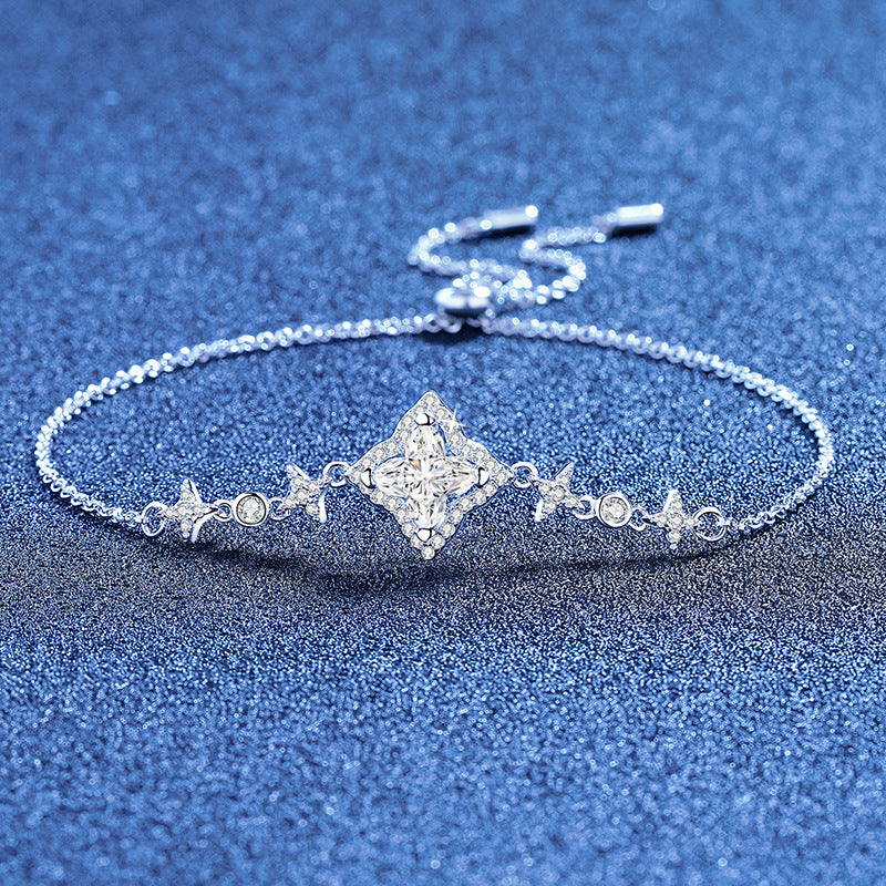 [Elowen]MARQUISE-CLOVER MOISSANITE BRACELET