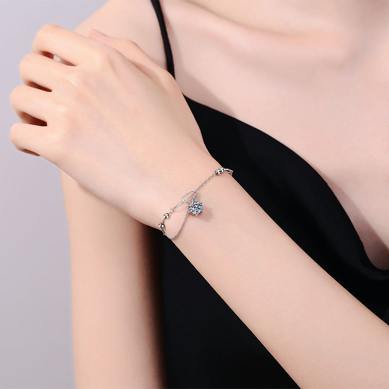 {
  "Elowen": "エロウェン",
  "CLASSIC SOLITAIRE MOISSANITE BRACELET": "クラシック ソリティア モアサナイト ブレスレット"
}