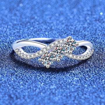 [Elowen]INTERTWINING LOVE MOISSANITE RING