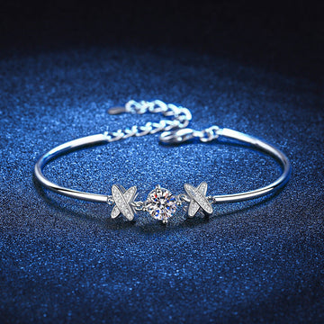 [Elowen]ELEGANT BOW-KNOT MOISSANITE BRACELET