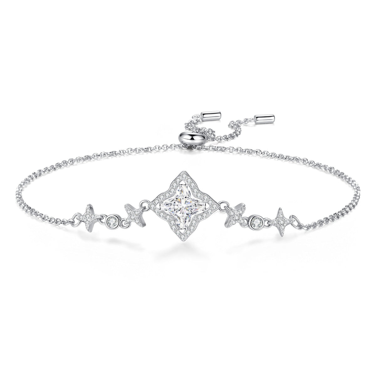 [Elowen]MARQUISE-CLOVER MOISSANITE BRACELET