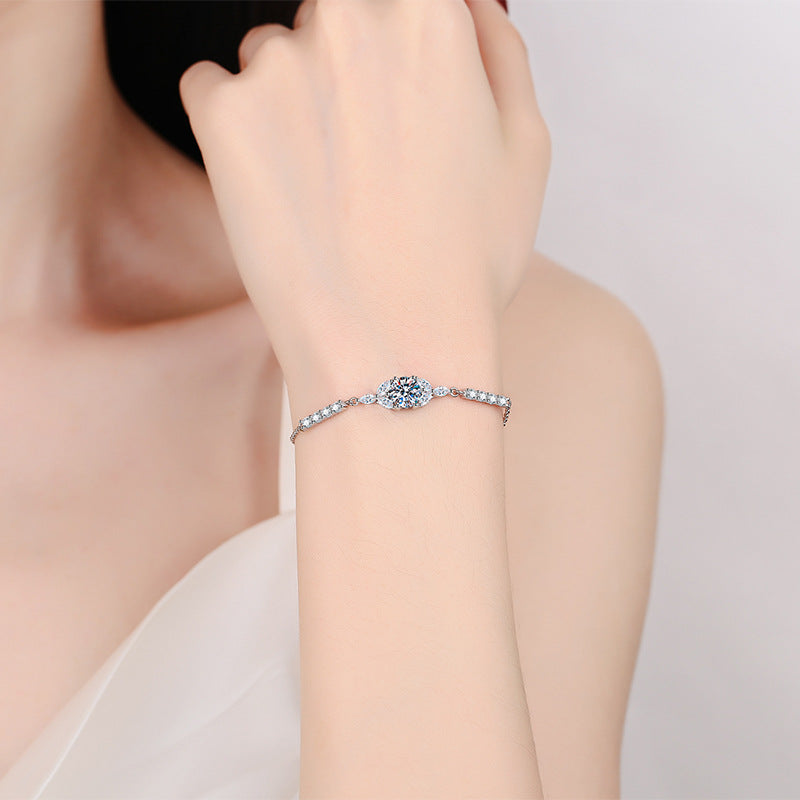 [Elowen]BLOOMING STAR-FLOWER MOISSANITE BRACELET
