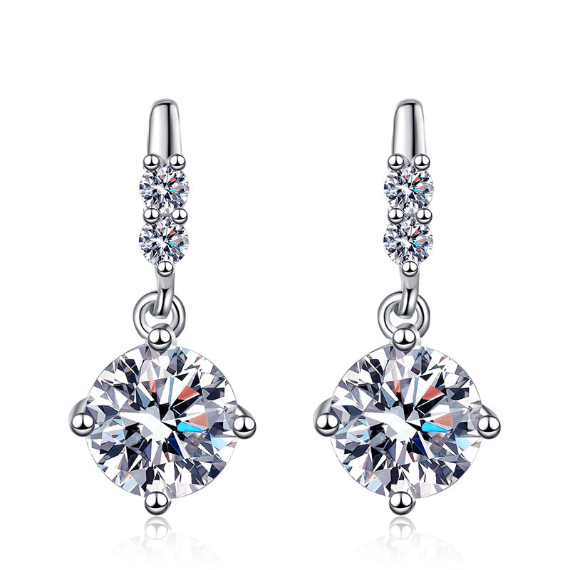 {"Elowen":"エロウェン"}DYNAMIC TASSEL MOISSANITE DROP EARRINGS:ダイナミックタッセル モアサナイト ドロップピアス