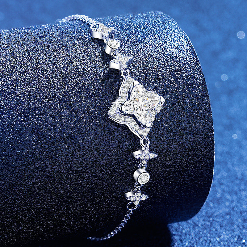 [Elowen]MARQUISE-CLOVER MOISSANIT-ARMBAND