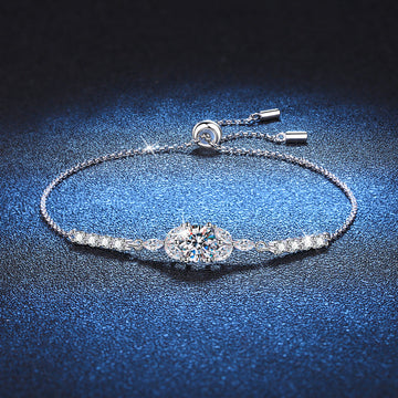 [Elowen]BLOOMING STAR-FLOWER MOISSANITE BRACELET