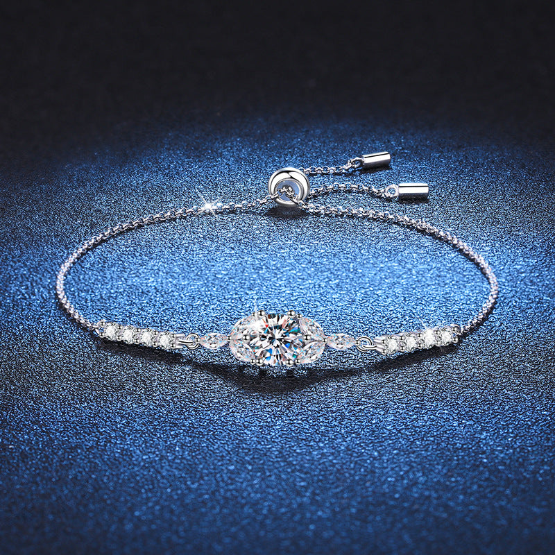 [Elowen]BLOOMING STAR-FLOWER MOISSANITE BRACELET