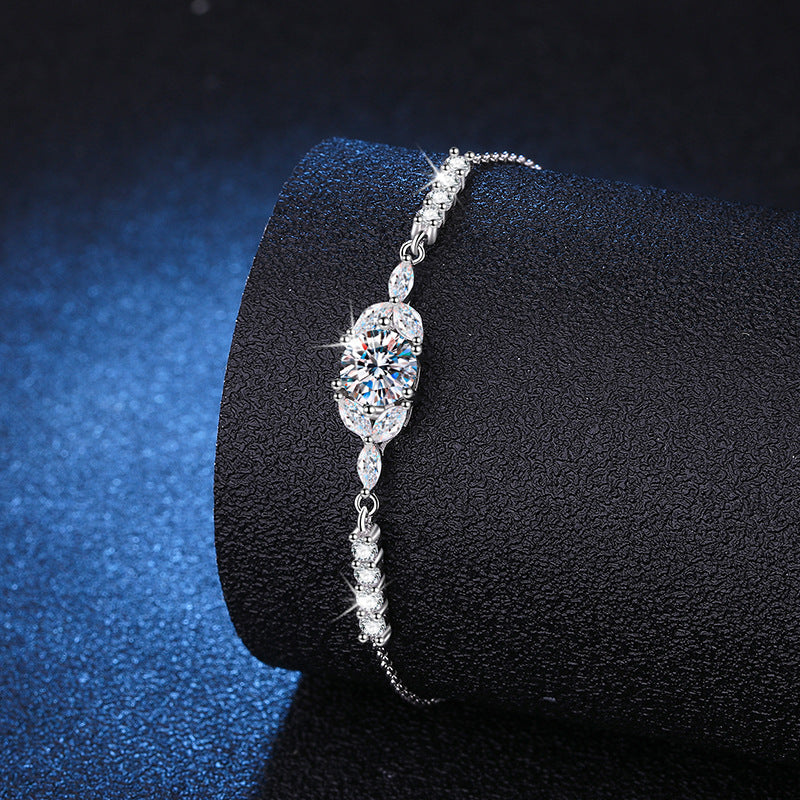 [Elowen]BLOOMING STAR-FLOWER MOISSANITE BRACELET