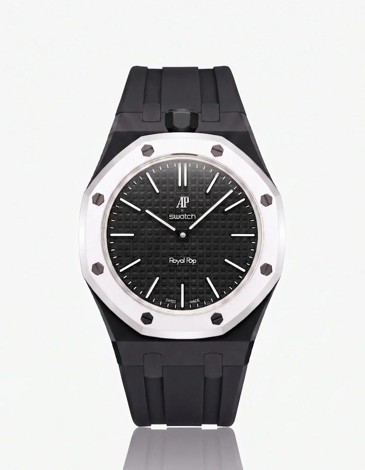 Silikonarmband & Gehäuse Royal Pop Ocho Negro (Farben anpassbar)