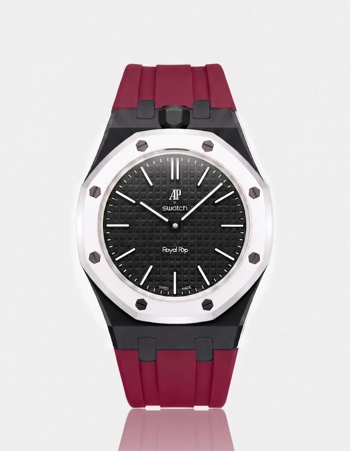 Silikonarmband & Gehäuse Royal Pop Ocho Negro (Farben anpassbar)