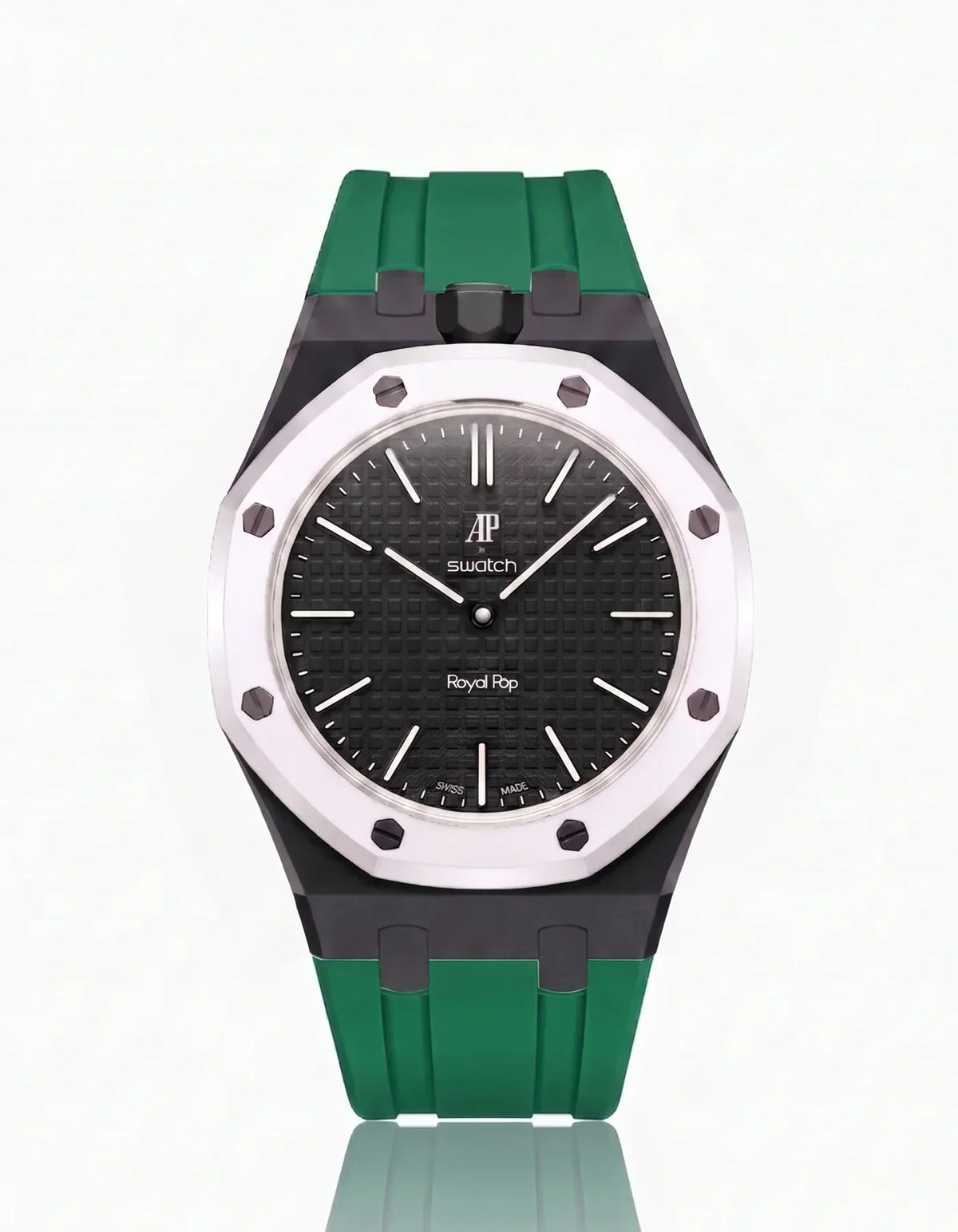 Silikonarmband & Gehäuse Royal Pop Ocho Negro (Farben anpassbar)