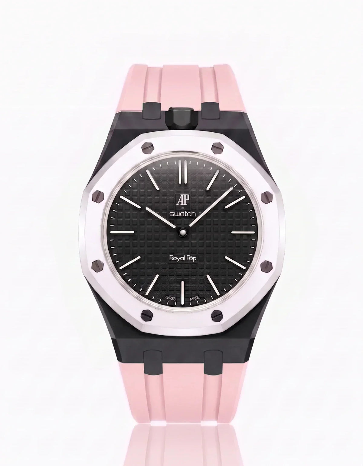 Silikonarmband & Gehäuse Royal Pop Ocho Negro (Farben anpassbar)