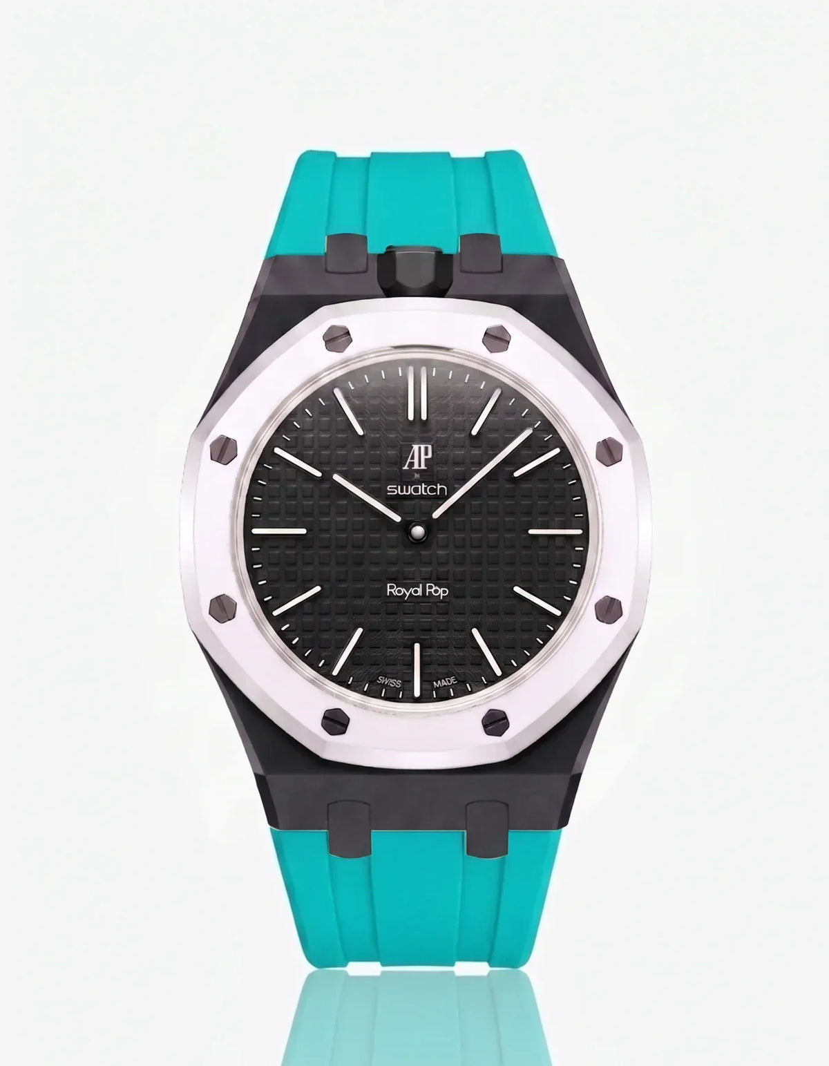 Silikonarmband & Gehäuse Royal Pop Ocho Negro (Farben anpassbar)