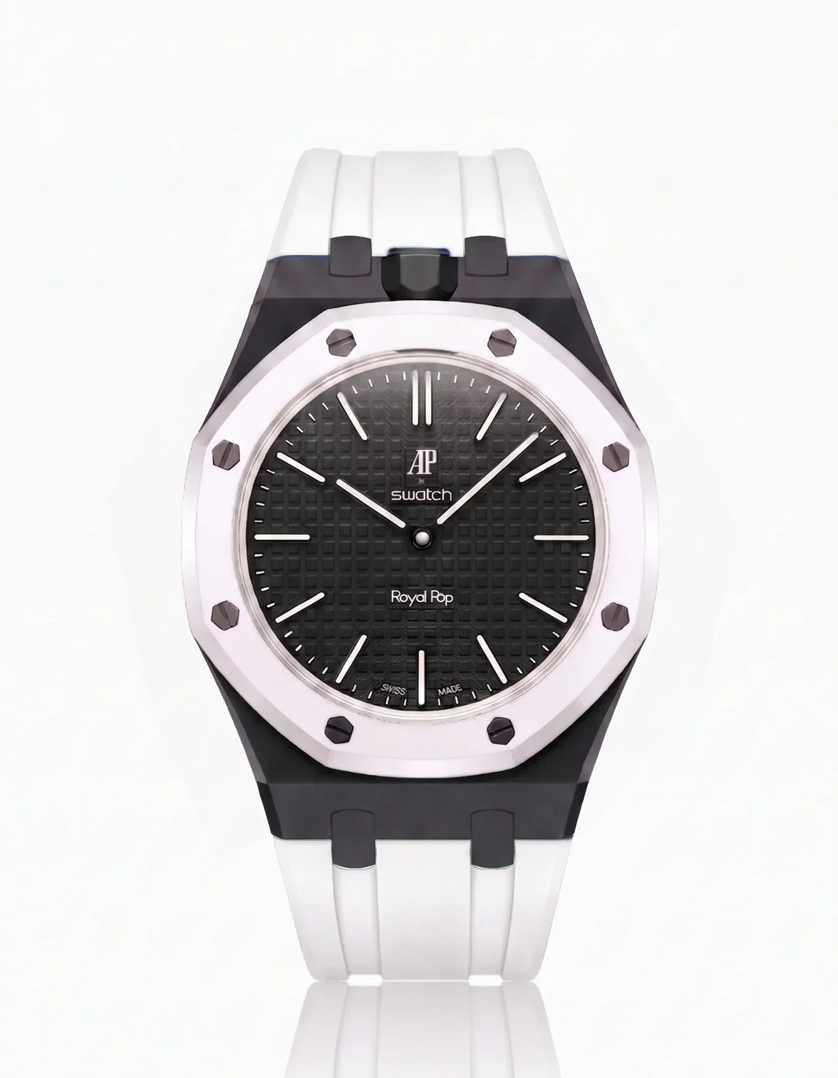 Silikonarmband & Gehäuse Royal Pop Ocho Negro (Farben anpassbar)
