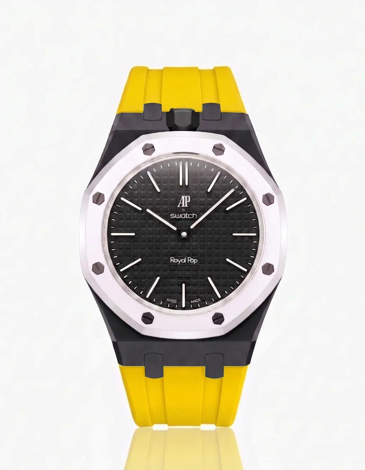 Silikonarmband & Gehäuse Royal Pop Ocho Negro (Farben anpassbar)