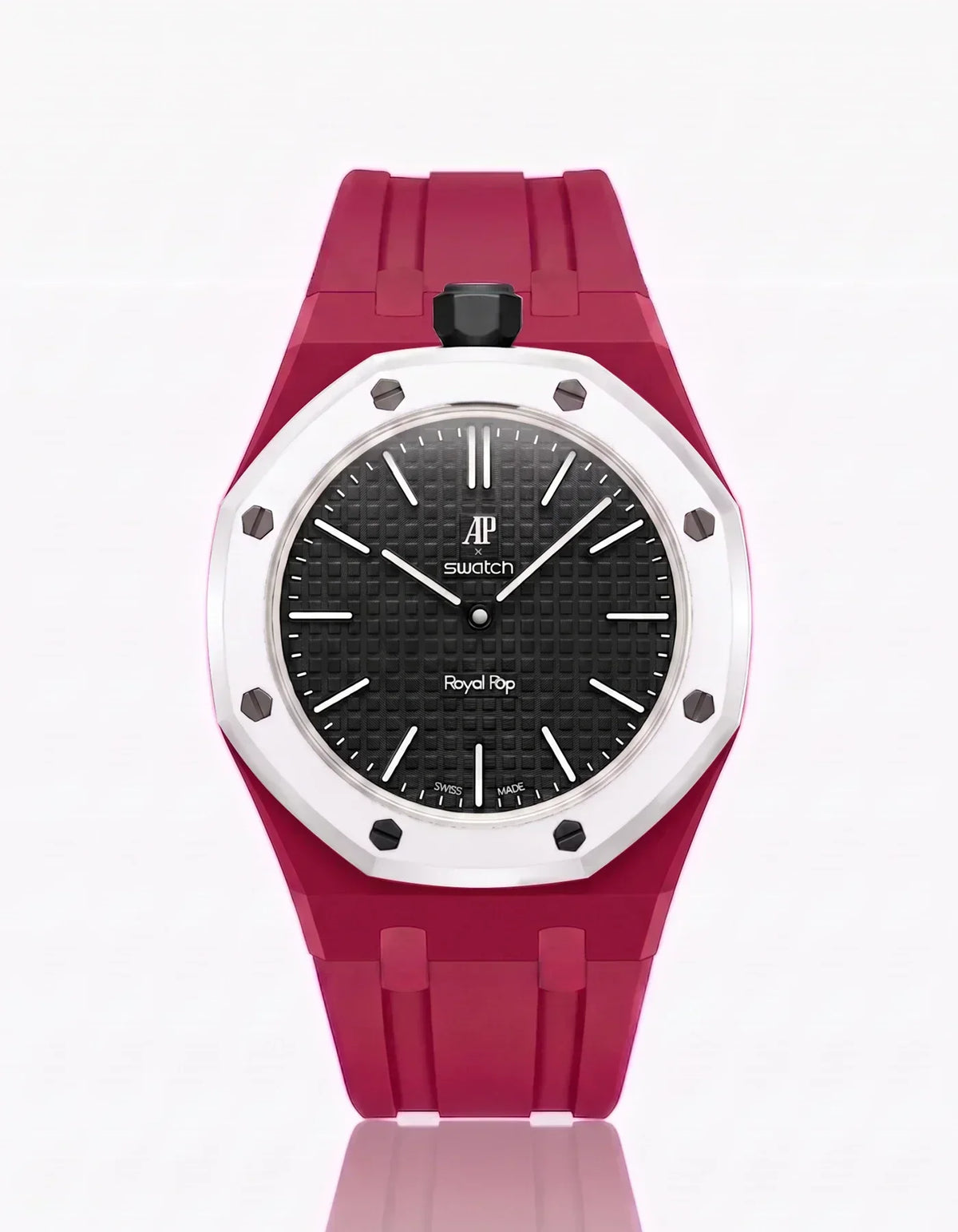 Silikonarmband & Gehäuse Royal Pop Ocho Negro (Farben anpassbar)