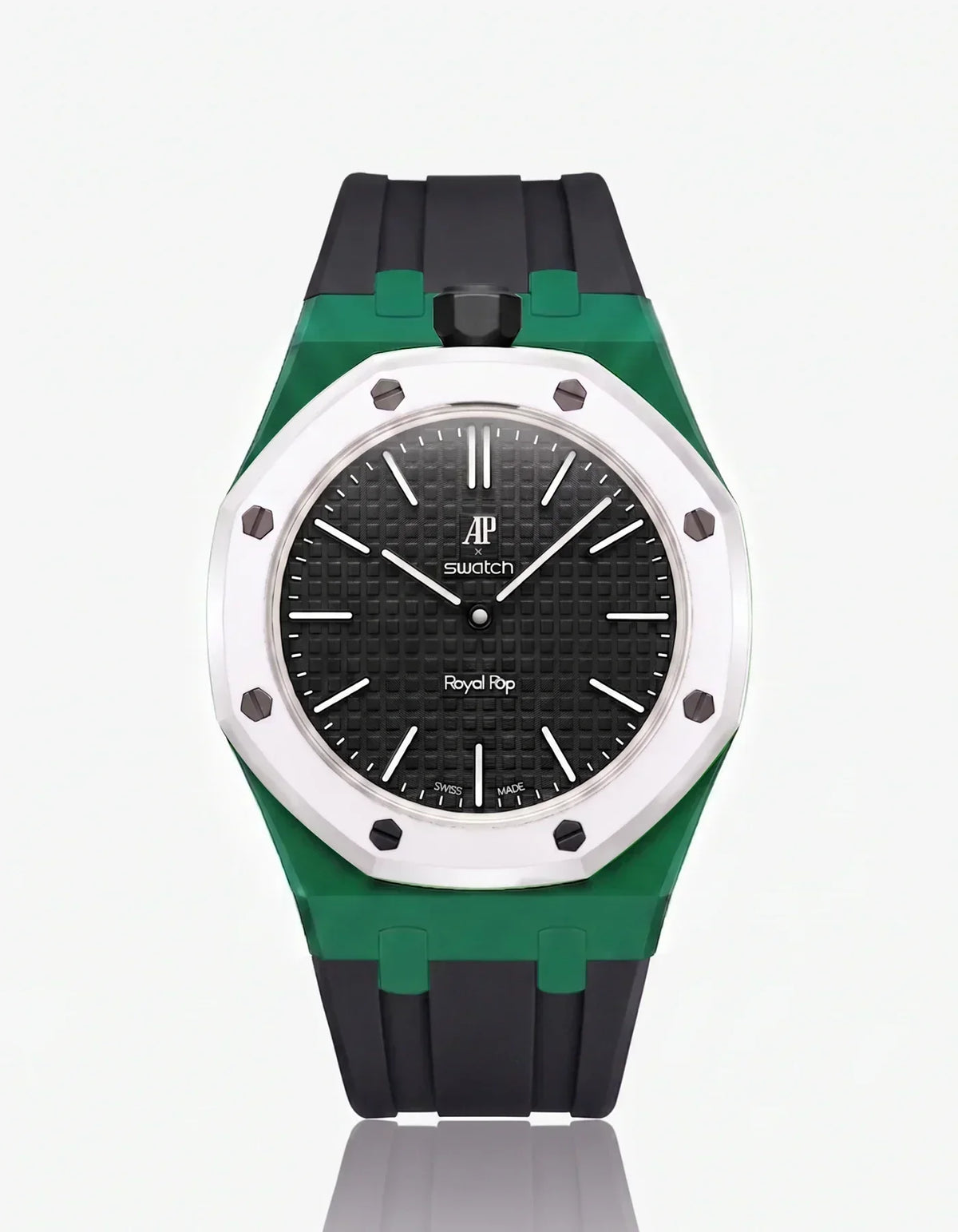 Silikonarmband & Gehäuse Royal Pop Ocho Negro (Farben anpassbar)