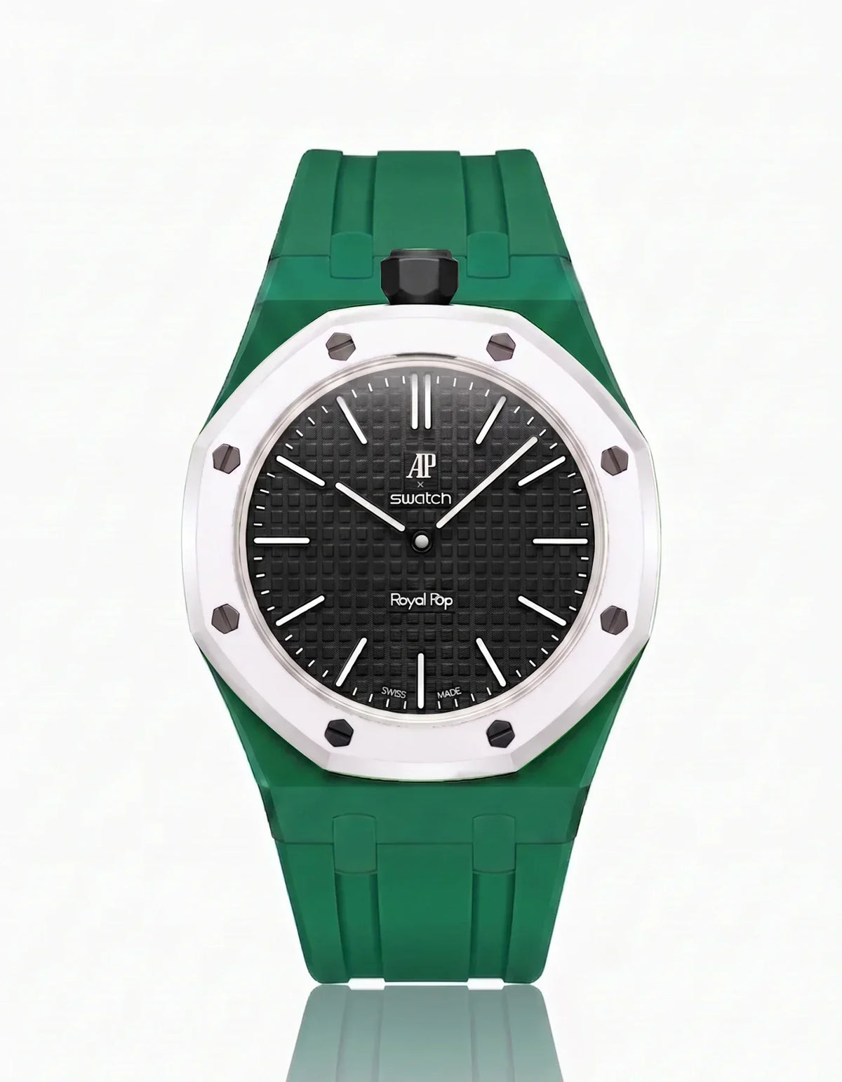 Silikonarmband & Gehäuse Royal Pop Ocho Negro (Farben anpassbar)