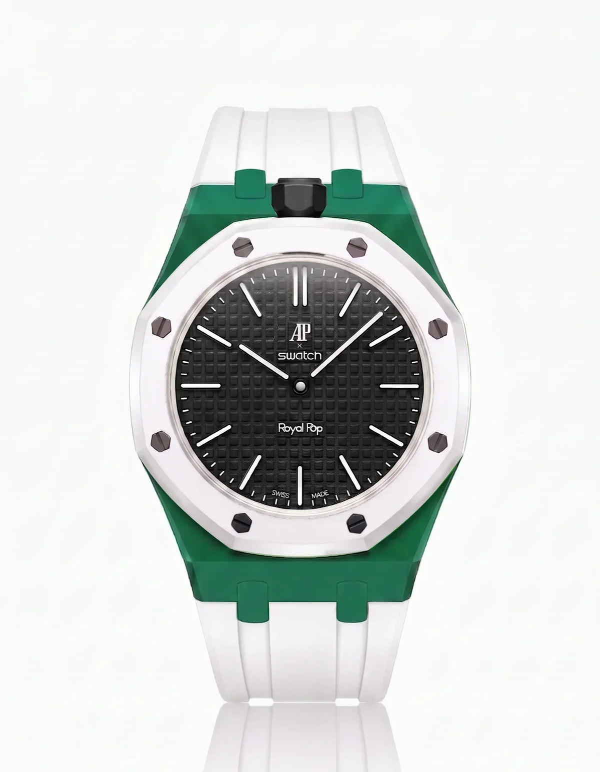 Silikonarmband & Gehäuse Royal Pop Ocho Negro (Farben anpassbar)