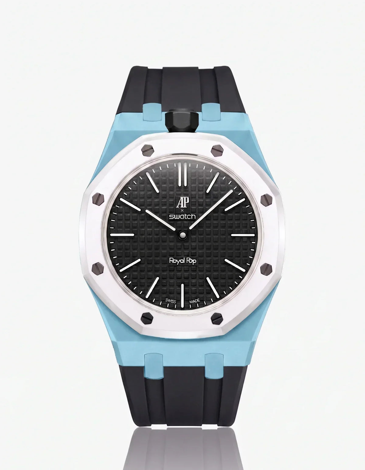 Silikonarmband & Gehäuse Royal Pop Ocho Negro (Farben anpassbar)