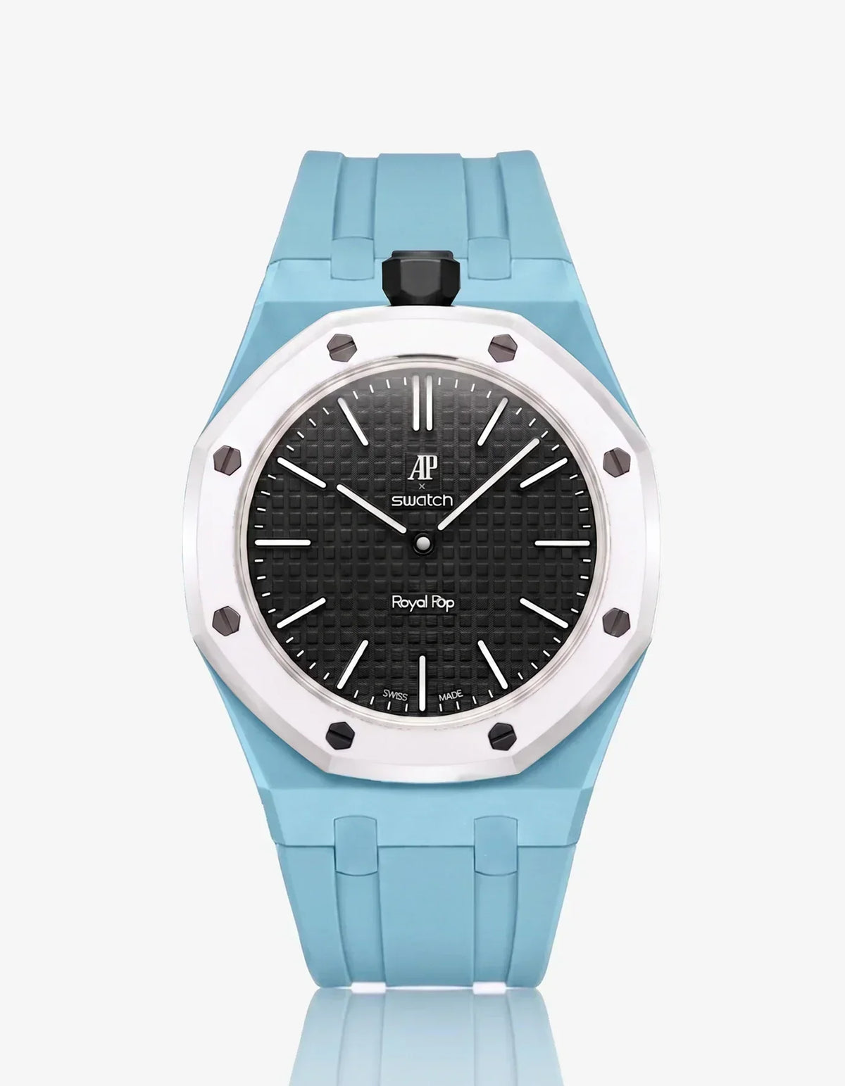Silikonarmband & Gehäuse Royal Pop Ocho Negro (Farben anpassbar)