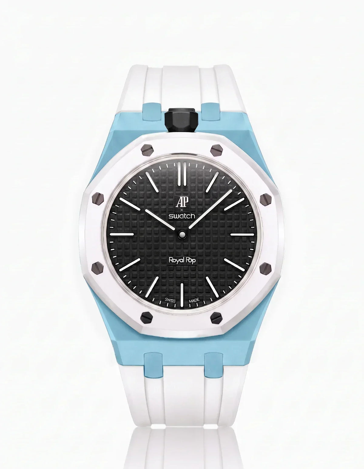 Silikonarmband & Gehäuse Royal Pop Ocho Negro (Farben anpassbar)