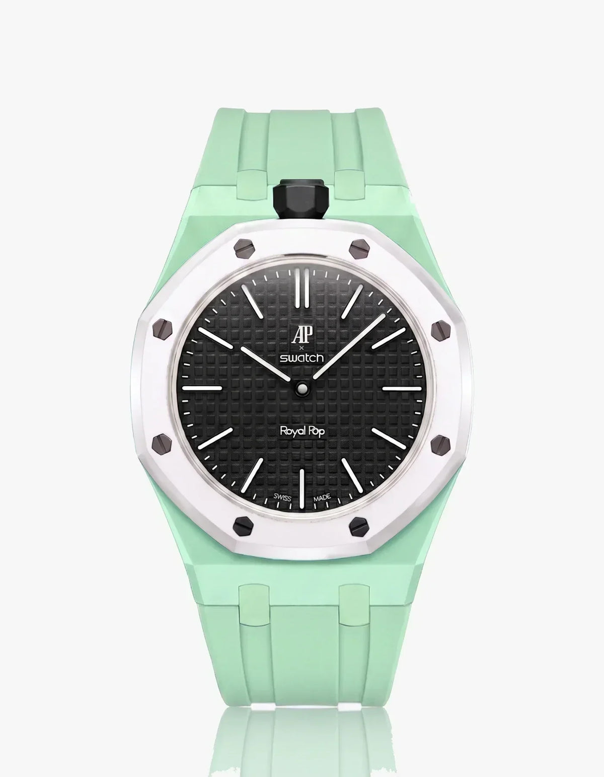 Silikonarmband & Gehäuse Royal Pop Ocho Negro (Farben anpassbar)