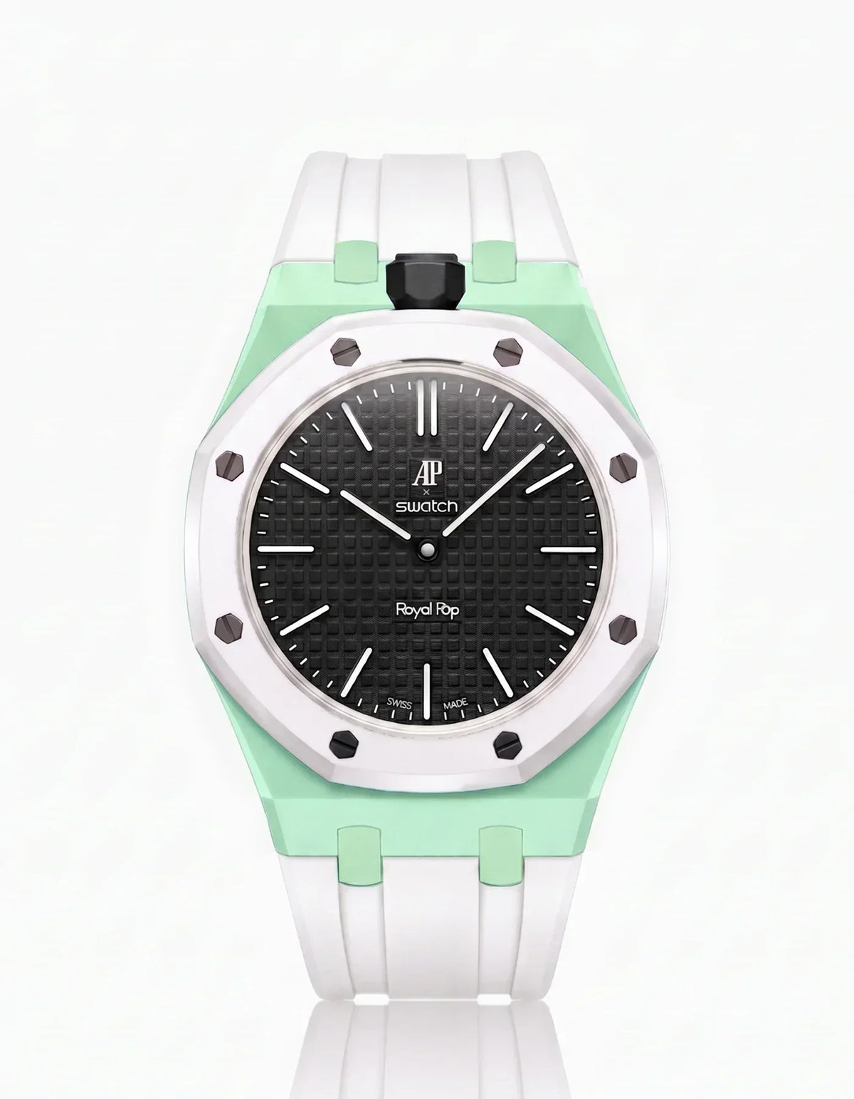 Silikonarmband & Gehäuse Royal Pop Ocho Negro (Farben anpassbar)