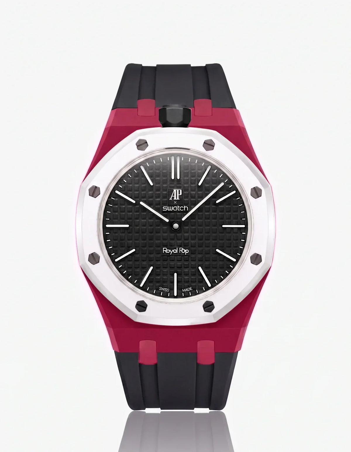 Silikonarmband & Gehäuse Royal Pop Ocho Negro (Farben anpassbar)