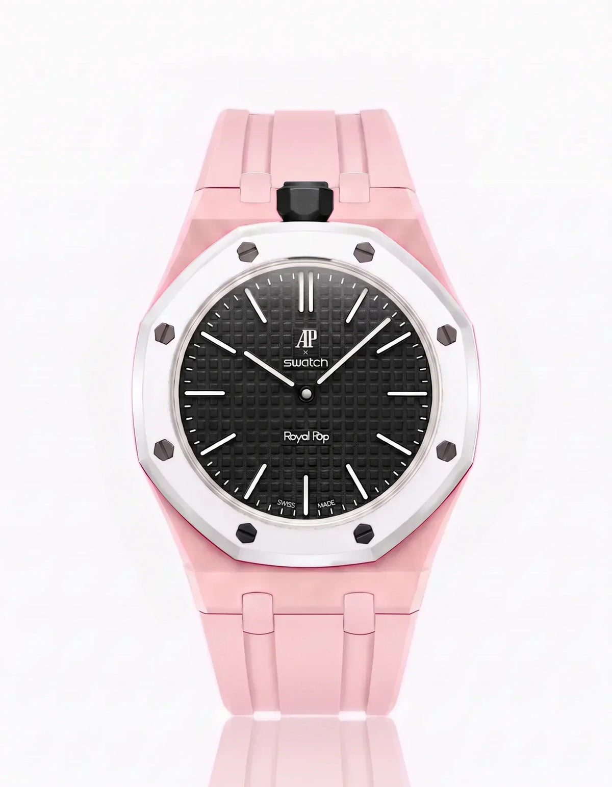 Silikonarmband & Gehäuse Royal Pop Ocho Negro (Farben anpassbar)