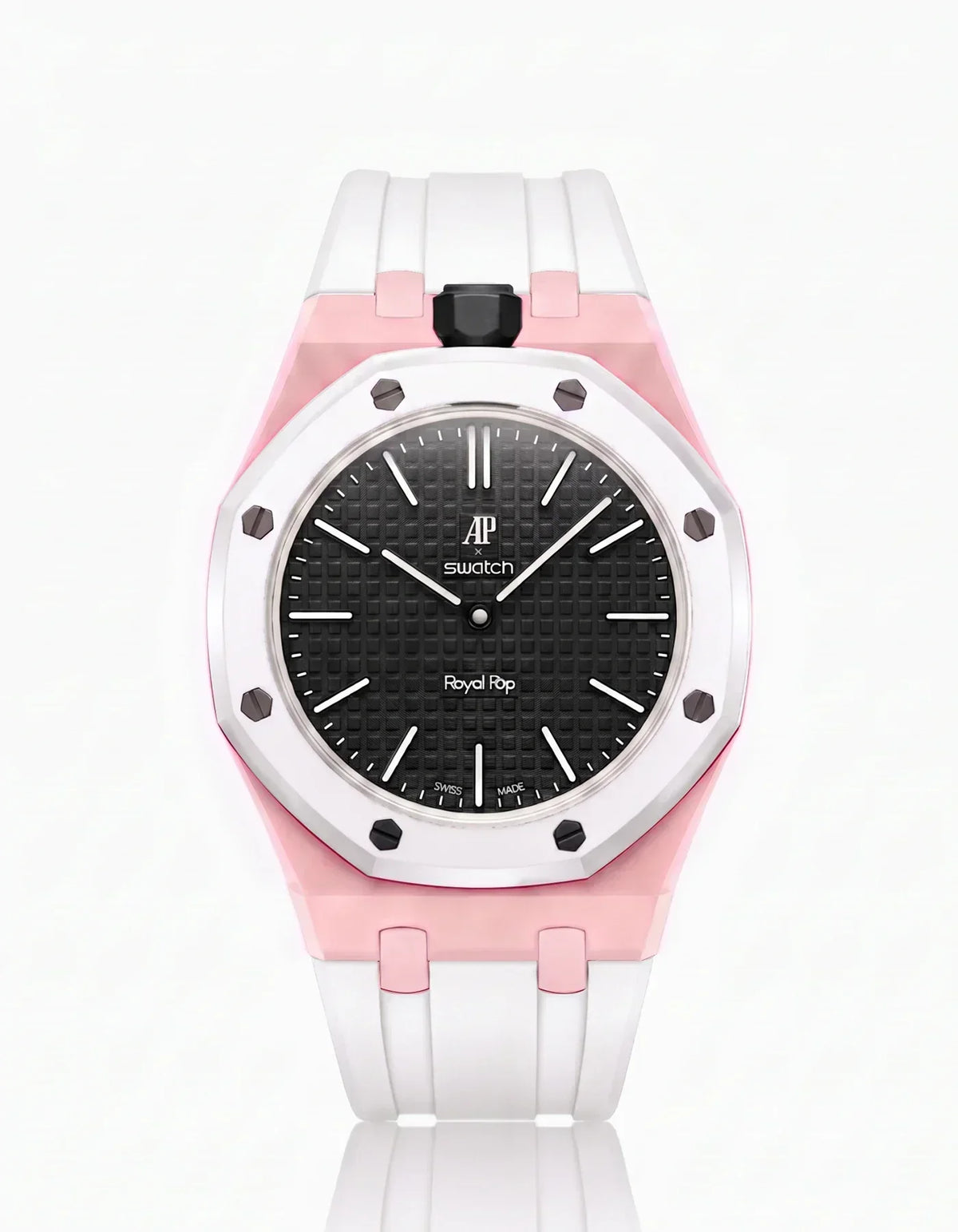Silikonarmband & Gehäuse Royal Pop Ocho Negro (Farben anpassbar)