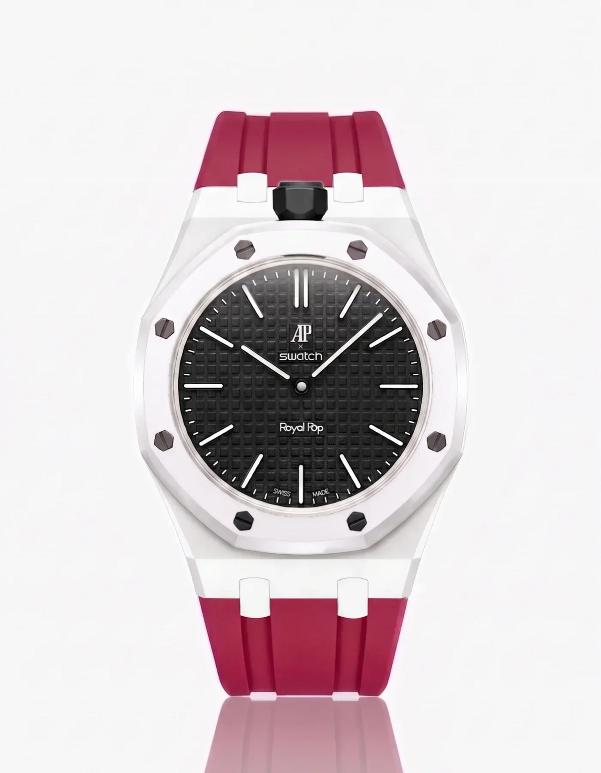 Silikonarmband & Gehäuse Royal Pop Ocho Negro (Farben anpassbar)