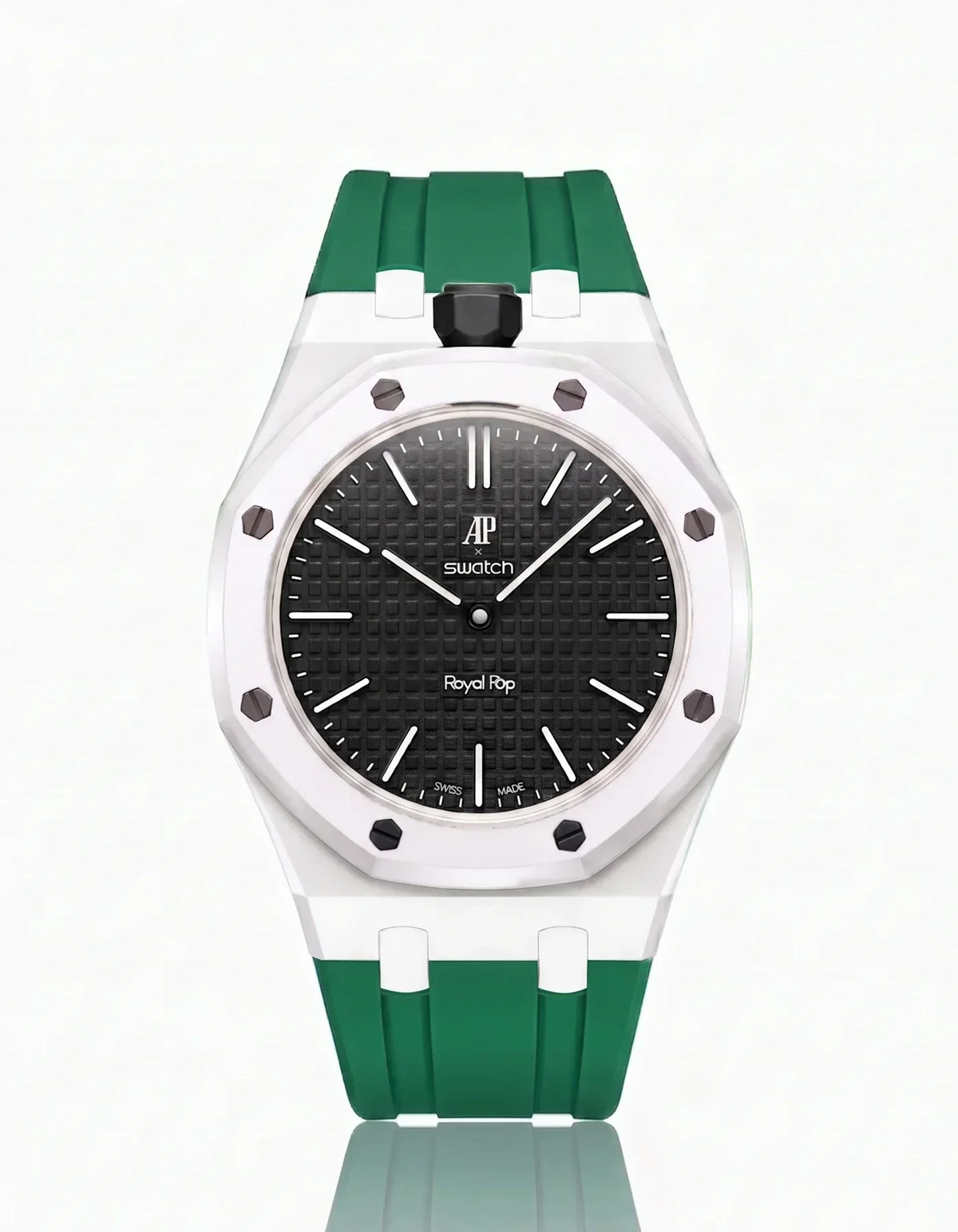 Silikonarmband & Gehäuse Royal Pop Ocho Negro (Farben anpassbar)