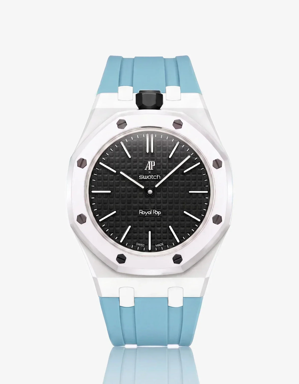 Silikonarmband & Gehäuse Royal Pop Ocho Negro (Farben anpassbar)