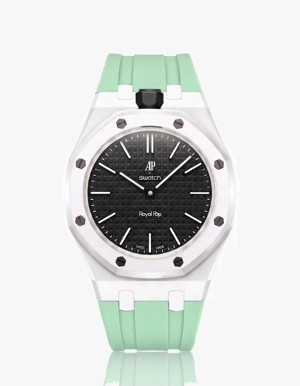Silikonarmband & Gehäuse Royal Pop Ocho Negro (Farben anpassbar)