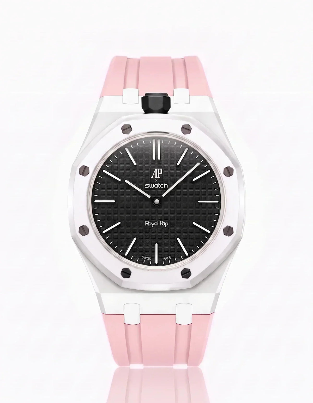 Silikonarmband & Gehäuse Royal Pop Ocho Negro (Farben anpassbar)