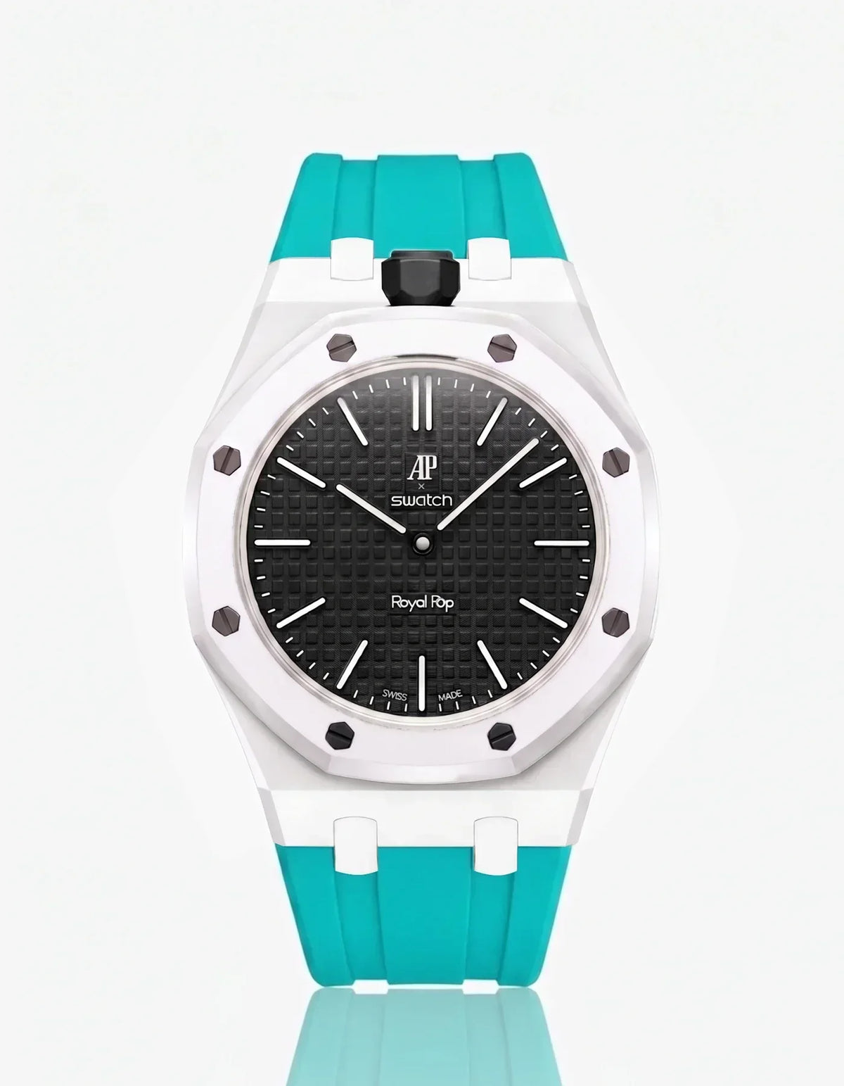 Silikonarmband & Gehäuse Royal Pop Ocho Negro (Farben anpassbar)